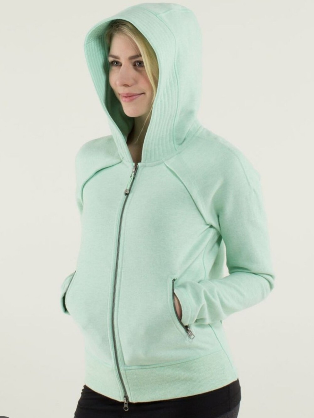 lululemon athletica Happy Yin Year Mint Green Hooded Full-Zip Jacket